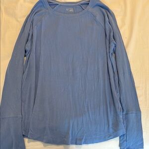 Blue Long Sleeve Top